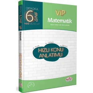 Editör Yayınları 6. Sınıf VIP Matematik Hızlı Konu AnlatımIı