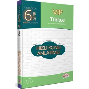 Editör Yayınları 6. Sınıf VIP Türkçe Hızlı Konu Anlatımlı
