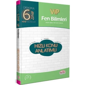 Editör Yayınları 6. Sınıf VIP Fen Bilimleri Hızlı Konu Anlatımlı