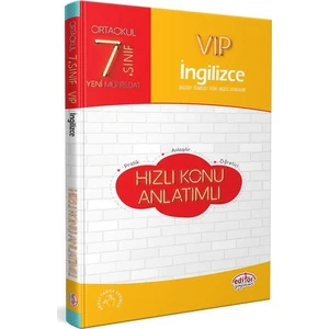 Editör Yayınları 7. Sınıf VIP İngilizce Hızlı Konu Anlatımı
