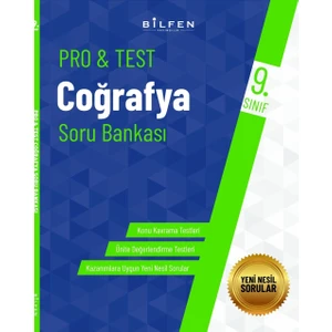 Bilfen Yayınları 9. Sınıf Pro&Test Coğrafya Soru Bankası