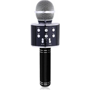 Türkçe Seslendirme Yüksek Kalite Karaoke Mikrofon Hoparlör (C-8500) - Siyah
