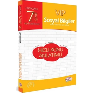 Editör Yayınları 7. Sınıf VIP Sosyal Bilgiler Hızlı Konu Anlatımlı