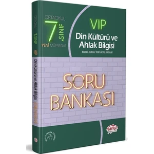 Editör Yayınları 7. Sınıf VIP Din Kültürü ve Ahlak Bilgisi Soru Bankası
