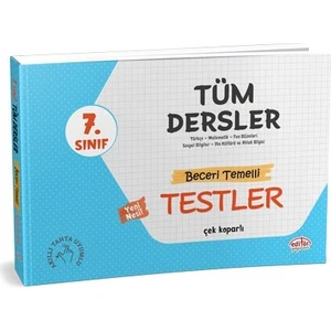 Editör Yayınları 7. Sınıf Tüm Dersler Yeni Nesil Beceri Temelli Testler