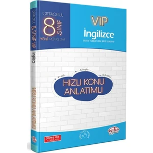 Editör Yayınları 8. Sınıf VIP İngilizce Hızlı Konu Anlatımı