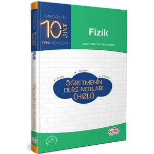 Editör Yayınları 10. Sınıf Fizik Öğretmenin Hızlı Ders Notları