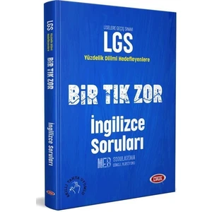 Data Yayınları LGS Bir Tık Zor İngilizce Soruları