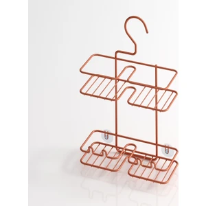 Asılabilir Kancalı Askılı Banyo Rafı Bakır BK067