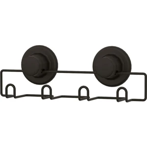 Vakumlu 4'lü Banyo Mutfak Vestiyer Askısı Mat Siyah DM244