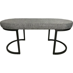 Lilyum Oval Sırtsız Bank Puf Bench
