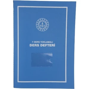 416 7 Derslik Ders Defteri Yoklamalı Plastik Kapak 25 x 35 cm