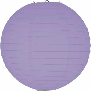 Mor Kağıt Dekor Fener 20 cm