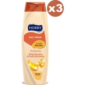 Saç Kremi Klasik Balsam 600 ml x 3 Adet