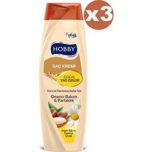 Saç Kremi Argan Yağı ve Papatya Çiçeği 600 ml x 3 Adet
