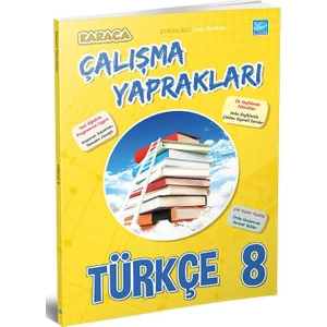 Karaca 8. Sınıf Türkçe Etkinlikli Soru Bankası Çalışma Yaprakları