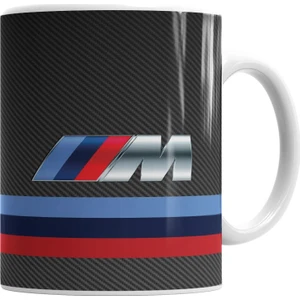 Baskı Dükkanı Bmw M Power Carbon Kupa Bardak Porselen