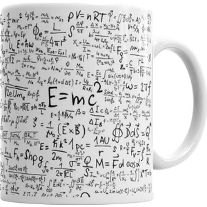 Baskı Dükkanı E=mc2 Formül Matematik Formülü Kupa Bardak Porselen