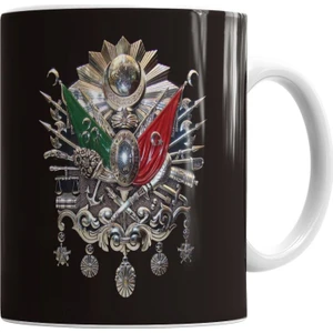 Baskı Dükkanı Osmanlı Tuğrası Kupa Bardak Porselen