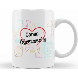 Baskı Dükkanı 24 Kasım Özel Öğretmenler Günü Kupa Bardak Porselen