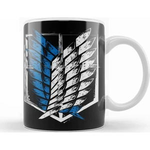 Baskı Dükkanı Attack On Titan Wings of Freedom Kupa Bardak Porselen