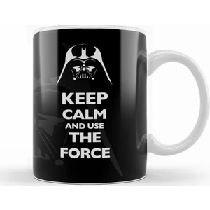 Baskı Dükkanı Star Wars Keep Calm And Use The Force Kupa Bardak Porselen