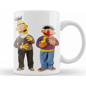 Baskı Dükkanı Susam Sokağı Edi & Büdü Kupa Bardak Porselen