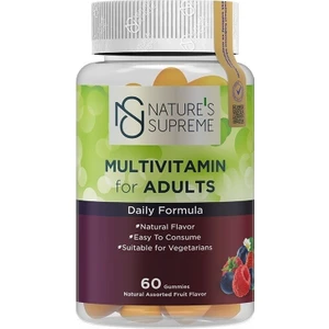 Nature's Supreme Multivitamin For Adults 60 Çiğnenebilir Form