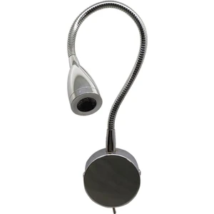 Kitap Okuma Lambası Krom Anahtarlı 3W LED 220V Günışıgı 25CM Spıral