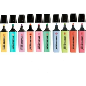 Boss Pastel Fosforlu Kalem 10 Renk ( 6 Renk + 4 Yeni Renk )