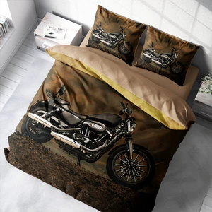 MonoHome Motorcycles 3D Pamuk Saten Çift Kişilik Nevresim Takımı
