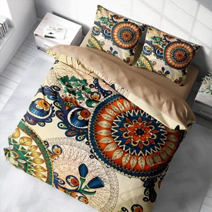 MonoHome Otantik 3D Pamuk Saten Çift Kişilik Nevresim Takımı