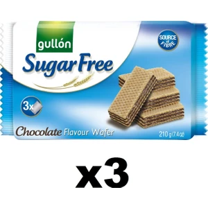 Kakao Kremalı Şekersiz Gofret 210 gr X3