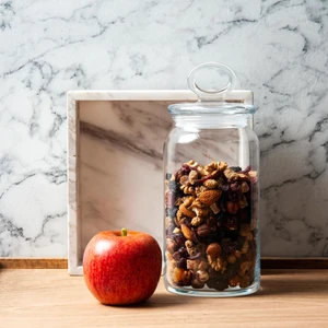 96761 Kitchen 3'lü Cam Kapaklı Kavanoz 1130 cc