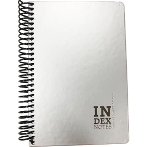 4626 Index Notes Sipiralli Sert Kapak Defter 140 Yaprak 4 Bölmeli Kareli 17 x 24 cm