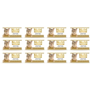 Nutri Feline Tahılsız Tavuk & Sığır Etli Kedi Konserve 85gr 12'li