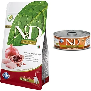 N&d Kitten Tavuk&narlı Yavru Kedi Maması 1.5 kg + N&d Konserve