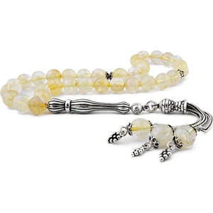 Doğal Taş Tesbih Sitrin