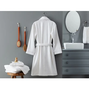 Madame Coco Celestiel Şalyaka Unisex Bornoz - Beyaz