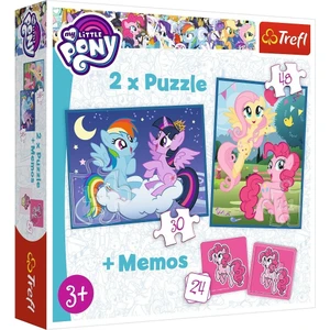 Hasbro My Little Pony 2'li 30+48 Parça Yapboz 1 Memory Oyun