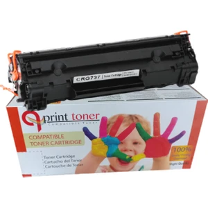 QPRİNT TONER Canon CRG 737 2400 Sayfa Siyah Muadil Toner M201 M225 LBP151 MF217 MF22, MF222 MF236 M237 MF244 M247 MF249