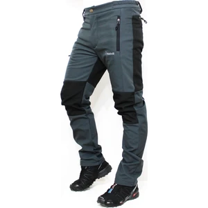 Outdoor Softshell Kışlık Erkek Pantolon Gri-Siyah