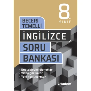 Tudem Yayınları 8. Sınıf İngilizce Beceri Temelli Soru Bankası