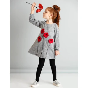 Poppy Kız Çocuk Elbisesi Uzun Kollu Günlük Kullanım için Şık Tasarım