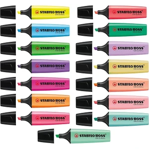 Boss Pastel + Neon  Tüm Renkler 15'li Set