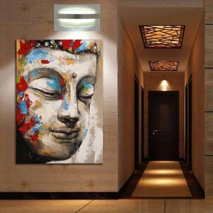 Buddha Feng Shui Buda Kanvas Tablo fngs8-70 x 100 cm