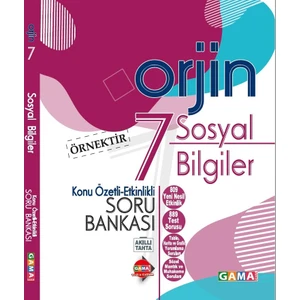 Gama Yayınları 7. Sınıf OrjinSosyal Bilgiler Konu Özetli Etkinlikli Soru Bankası