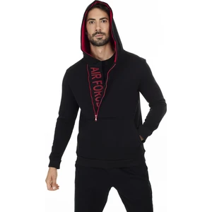 Kanguru Cepli Fermuarlı Kapüşon Yaka Slim Erkek Sweat 575707