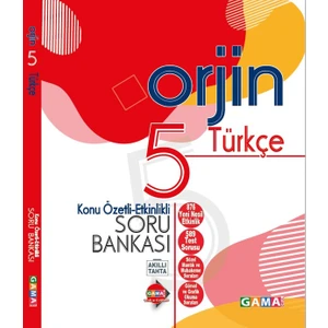Gama Yayınları 5. Sınıf Orjin Türkçe Konu Özetli Etkinlikli Soru Bankası