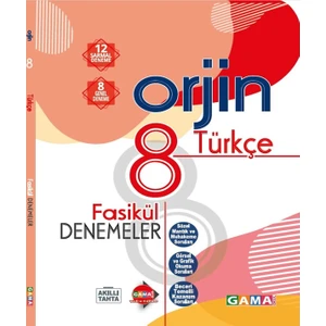 Gama Yayınları 8. Sınıf OrjinTürkçe Fasikül Denemeler